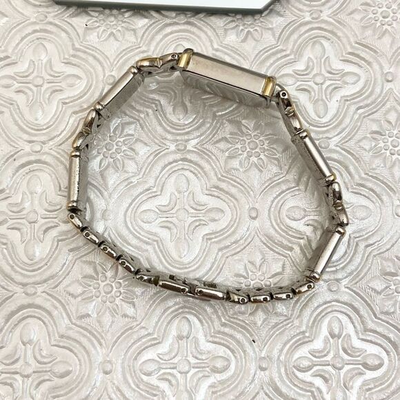 Vintage Jules Jurgenson Two-Tone Ladies Bracelet Watch - Picture 12 of 16